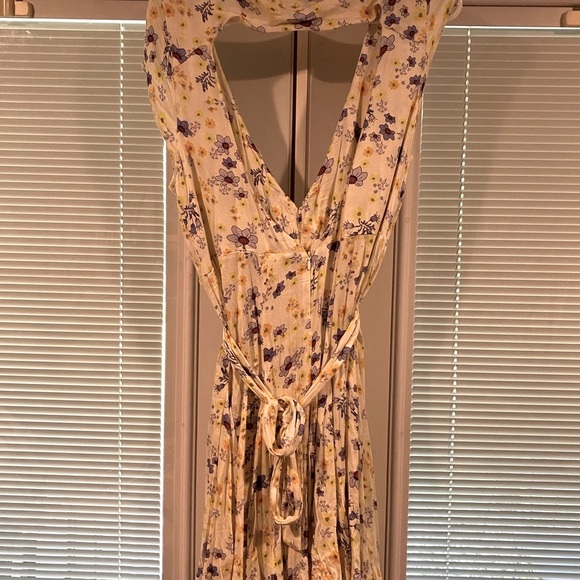 NWT free people floral cutout mini dress . SZ L - Picture 4 of 8